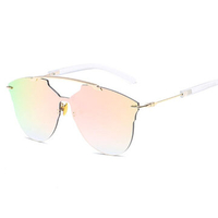 Men Women Fashion Thin Metal Frame Sunglasses Casual Outdoor Anti-UV HD Eyeglaases