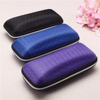 Men Women Fiber Zipper Sunglasses Case Box Eyewear Accessories