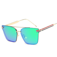 Men Women Metal Frame Square Sunglasses Casual Outdoor Sun Visor HD Eyeglasses