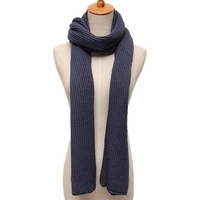 Men Women Pure Color Knitted Scarf Soft Thickness Woolen Scarf Warm Long Scarves