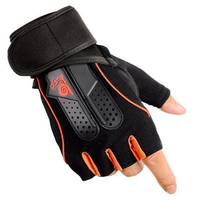 Men Women Sports Fitness Half Finger Gloves Dumbbells Weightlifting Wraining Anti-Slip Gloves