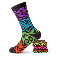 Men Women Thick Cotton Long Tube Socks Leopard Print Middle Tube Socks Stylish Sports Socks