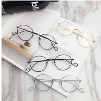 Men Women Vintage Round Circle Eyeglasses Clear Lens Casual Glasses