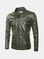 Mens Biker PU Leather Jackets