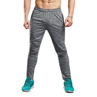 Mens Bodybuilding Gym Thin Breathable Running Trousers
