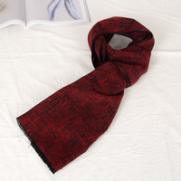Mens British Lattice Long Size Warm Cashmere Scarf