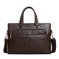 Mens Business Bag PU Leather Handbag Portable Sling Bag Shoulder Bag