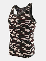 Mens Camouflage Sleeveless Skinny Fit Vest Casual Sport Tank Tops