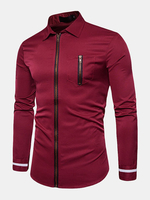 Mens Casual Business Slim Dress Shirts