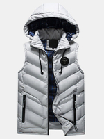 Mens Detachable Hooded Vests