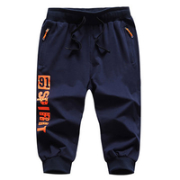 Mens Drawstring Knee Length Casual Cotton Shorts Jogging Sport Shorts