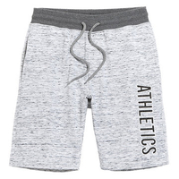 Mens Drawstring Letter Printed Knitted Breathable Thin Cusual Beach Shorts Sport Shorts