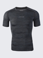 Mens Elastic Quick-drying Fitness Short Sleeve Skinny T-shirts Basketball Jogging Training Tops