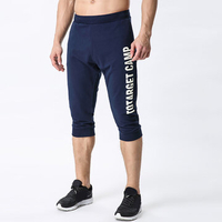 Mens Elastic Waist Cotton Breathable Knee Length Casual Summer Sport Shorts