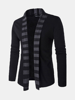 Mens Fall Winter Fashion Knitting Cardigans Warm Turndown Collar Casual Outwear