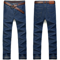 Mens Fashion Thin Loose Straight Leg Plus Size Casaul Denim Jeans