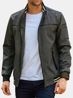 Mens Multi Pockets Stitching Jackets