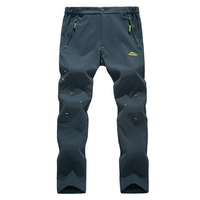 Mens Outdoor Soft Shell Fleece Lined Waterproof Hardwear Skiing Climbing Sport Pants