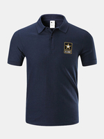 Mens Outdoor Tactical Military Short Sleeve Tops Golf Baseball Casual Sport Polo Shirt