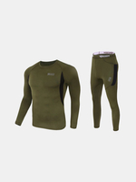 Mens Outdoor Tactical Sports Thermal Underwear Elastic Suit