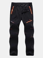 Mens Outdoor Thin Light Soft Shell Weight Waterproof Quick-Dry Breathable Climbing Sport Pants