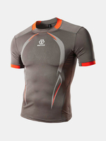 Mens Outdoor Traning Sports T-shirt Breathable Wicking Quick-drying Sportwear