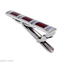 Mens Plain Silver Chrome Stainless Steel Standard Tie Clip