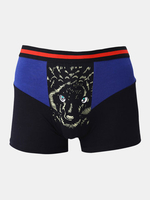 Mens Sexy Animal Printing Briefs Breathable Modal Boxers U Convex Pouch Underwears