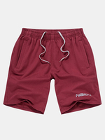 Mens Spring Summer Elastic Waist Drawstring Zipper Pocket Jogging Casual Sports Shorts