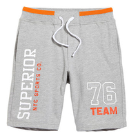 Mens Summer Cotton Breathable Drawstring Letter Printed Cusual Beach Shorts Sport Shorts