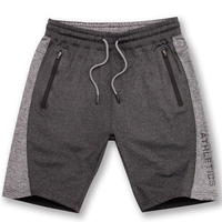 Mens Summer Drawstring Hit Color Knitted Breathable Casual Sport Shorts