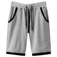 Mens Summer Drawstring Solid Color Casual Sport Shorts Beach Shorts