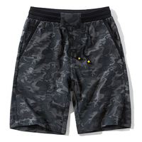 Mens Summer Elastic Waist Drawstring Printed Knee Length Casual Beach Shorts
