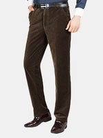 Mens Thicken Warm Corduroy Casual Business Straight Pants