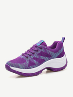 Mesh Breathable Colorful Platform Casual Shoes For Women