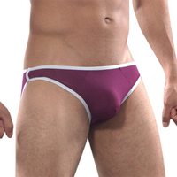 Mesh Breathable Thin Low Waist Sexy Briefs for Men