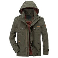 Military Hooded Mutil Pockets Jacket for Men