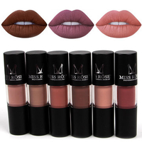 MISS ROSE Cylindrical Matte Velvet Lip Gloss Waterproof Long Lasting Makeup