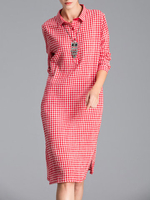 Miting Bodycon Plaid Women Dresses