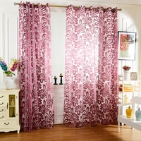 Multi Colors Semi-blackout Sheer Curtains Panel Window Blind Purple Curtains Home Decor