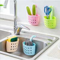 Multi-purpose Kitchen Storage Baskets Hanging Drain Bag Sink Sponge Bathroom Organizer Tools