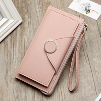 Multi-slots Candy Color Long Wallet Phone Bag Purse