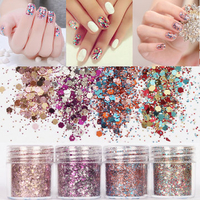 Nail Art Glitter Dust Powder Sequins Tips 3D Manicure Decoration