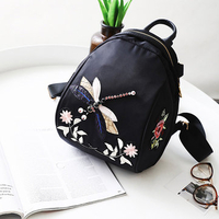 National Style Casual Nylon Backpack Shoulder Bag Outdoor Bags For Women