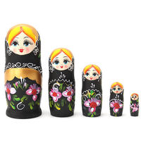 NEW 5pcs/set Matryoshka Russian Nesting Dolls