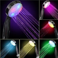 No Battery 7 Color LED Shower Head Led Shower Spray Water Power Color Change With Water Temperature