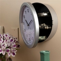 Novel Hidden Wall Mounted Clock With Secret Safety Box For Money Jewelry Storage