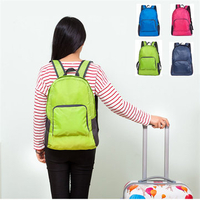 Nylon Folding Backpack Lightweight Casual Sports Travel Shoulder Bag
