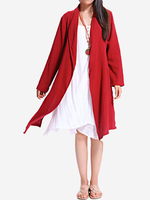 O-Newe Casual Solid Color Lapel Long Sleeve Jackets For Women