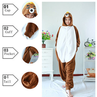 One-piece Cartoon Cosplay Night Wear Unisex Sleepwear